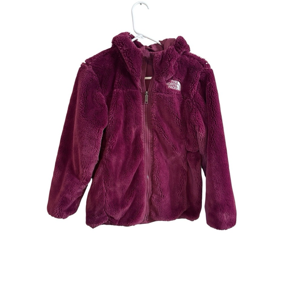 🔥The North Face💜Thick‎ Winter 🚦Reversible puffer Jacket Purple Fuzzy Fleece-S - Picture 5 of 10